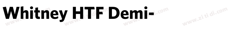 Whitney HTF Demi字体转换